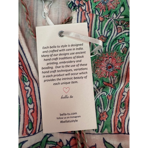 Bella Tu Bambina Aster Embroidered Beaded Tassel Tie Dress Size 6 NWT - Picture 11 of 14